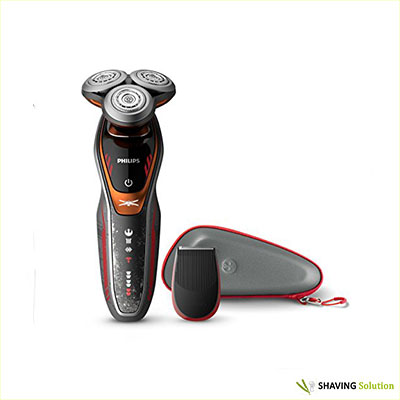 Best Norelco Shavers Philips Norelco Special Edition Star Wars Poe Wet & Dry Electric Shaver, SW6700/91, with Turbo+ mode and Precision Trimmer